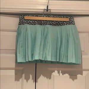 Turquoise Lululemon skirt